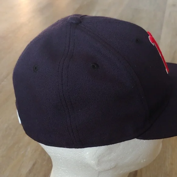 New Era 59Fifty On Field MLB Boston Red Sox Fitted Cap Hat Navy Blue Size 7 - Picture 4 of 9